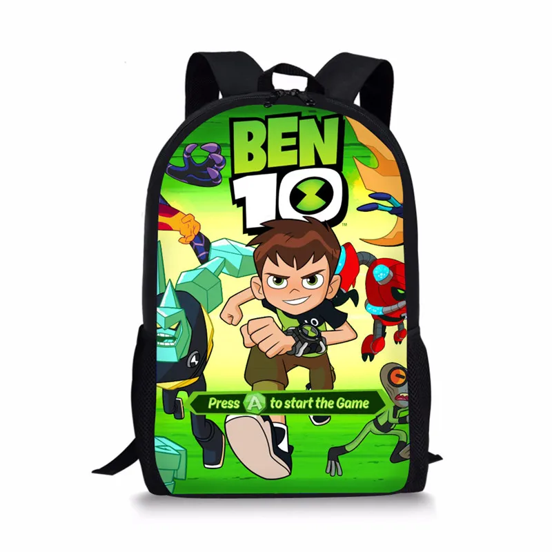 As Picture Тикин Повседневный школьный рюкзак Ben 10 для игр Детский Школьный набор для мальчиков и девочек большой вместительный Ранец детский рюкзак Mochila Escolar - Цвет: As Picture