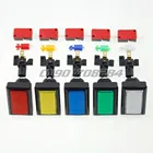 Кнопки прямоугольные с светодиодный подсветкой для аркадных игр, 5 шт.