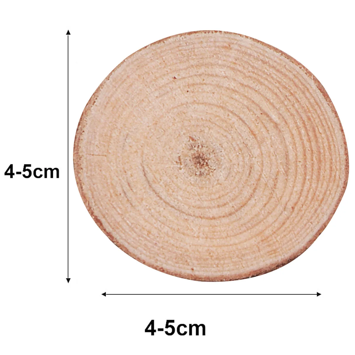30pcs 4-5cm Wood Log Slices Discs Round Natural Rustic Crafts Tags Wedding DIY Decorations Wooden Craft Supplies Ornaments | Дом и сад