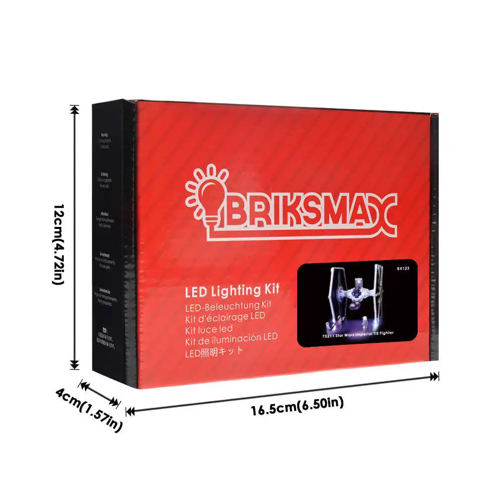 Светильник BriksMax для серии Star Wars, строительные блоки, совместимые с 75211(модель не входит в комплект - Цвет: Briksmax Light Set
