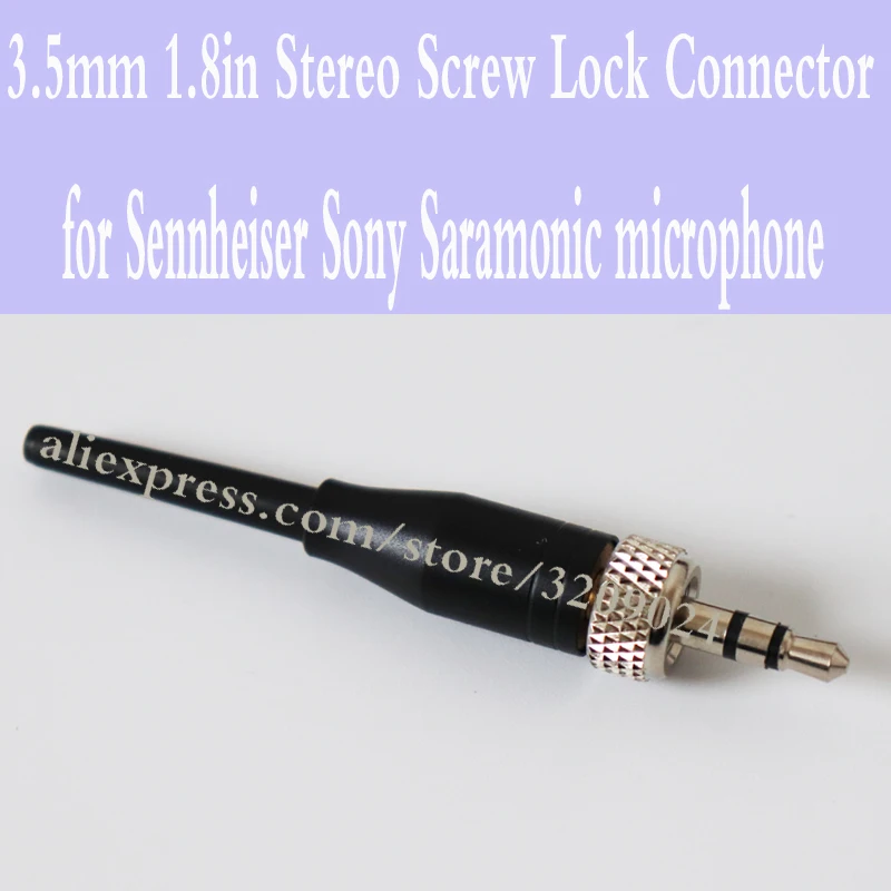 3 5 мм 1/4 дюйма стерео винтовой замок разъем для Sennheiser EW100 EW300 EW500 G1 G2 G3 Sony Saramonic