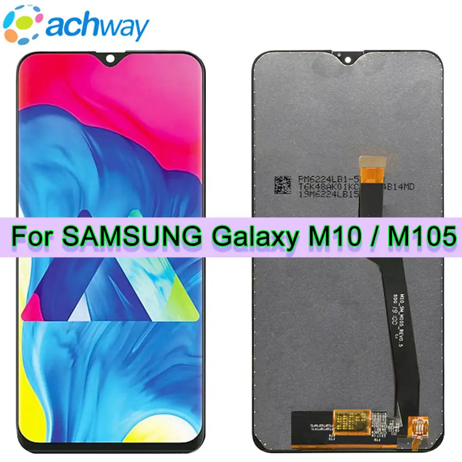 6.22For samsung Galaxy M10 ЖК дисплей SM M105 M105F M105G Дисплей Сенсорный экран Digitizer Ассамблеи 2019