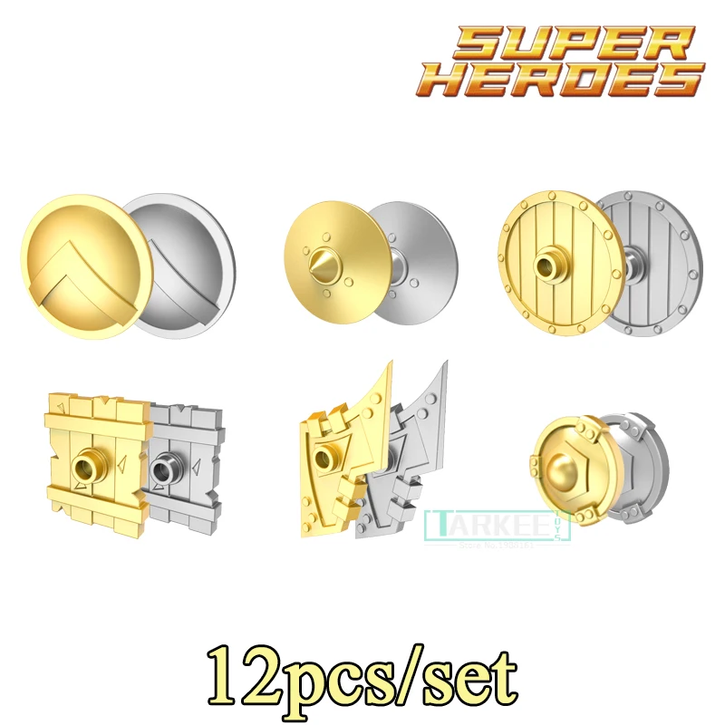 Здание Конструкторы Рыцари Рим щит Супер герои цифры Наборы для ухода за кожей