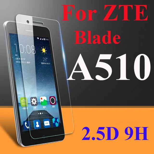 Закаленное стекло 2.5D для ZTE Blade A510 / A510T/BA510 защитная пленка 9H из закаленного стекла