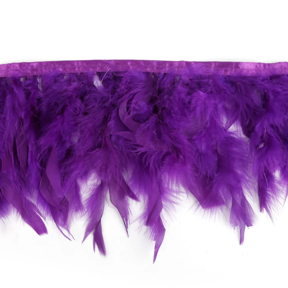 Оптом Розница 1 м/лот высококачественные натуральные перья индейки 10-15 см/4-6