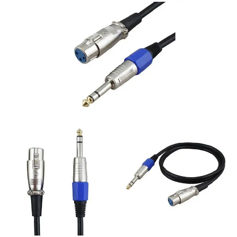 Новинка лидер продаж 1/2/3/5/10 м провод для микрофона шнур XLR Мама Джек 6 35/6 5 мм штекер