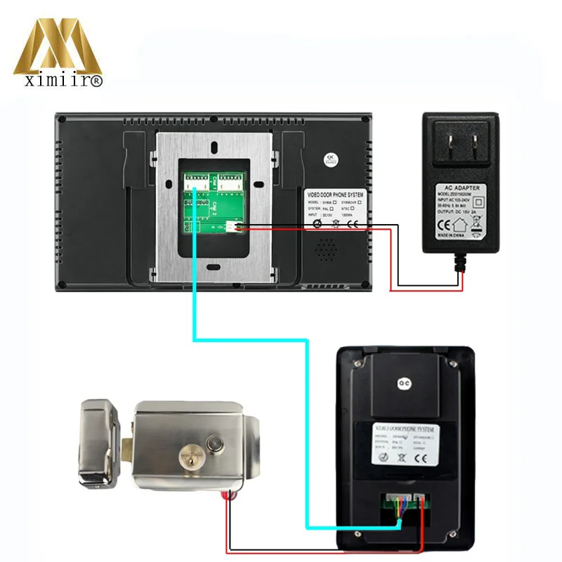 

7" TFT digital color LCD video doorphone one to one intercom system new touch keypad with night vision IR camera 806MJ11