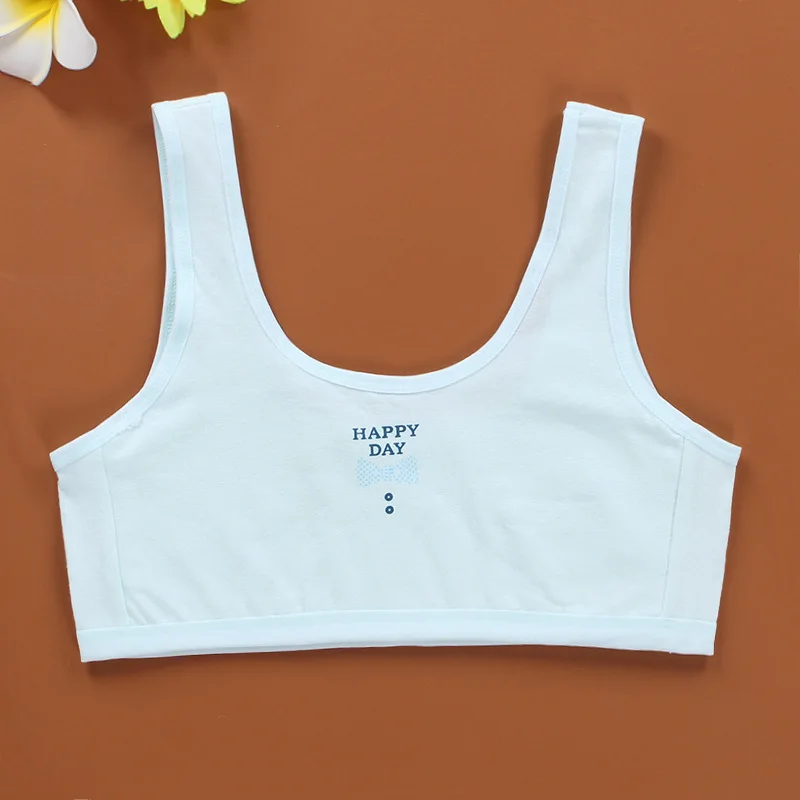 Хлопковые спортивные бюстгальтеры для подростков нижнее белье молодых девочек