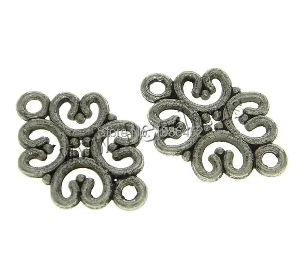 Free shipping!!!Zinc Alloy Connector 2014 new antique silver color plated 1/1 loop nickel lead &amp cadmium free 13x20x2mm | Украшения и