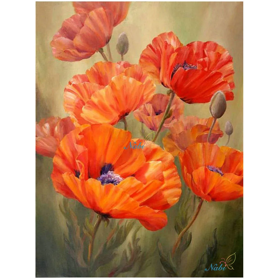 Nabi Flower 5D Diy Алмазная краска, Полный Круглый Daimond вышивка, Алмазная мозаика, дрель, иконы, стразы, 3d краска - Цвет: 101KK