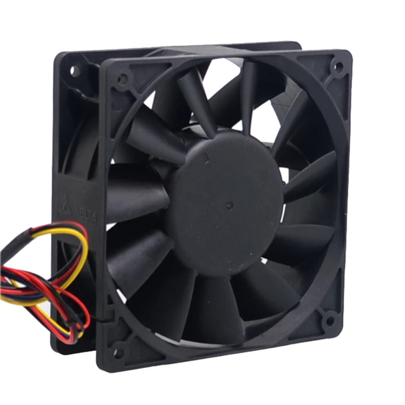 12V 12038 4.8A PFC1212DE супер большой объем ветра и двойной шарикоподшипник насильственные 4-провод вентилятора