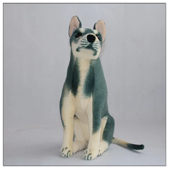 55 см 6 стилей - Бигль, Боксер, Мопс, Далматинец, Ирландский Волкодав, Плюшевая игрушка в положении сидящей собаки, имеющая хорошее качество и живописный вид.