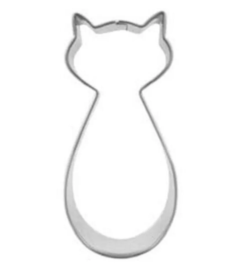 1 шт. нержавеющая сталь милый кот резак печенья металла форма печенья|cookies mold