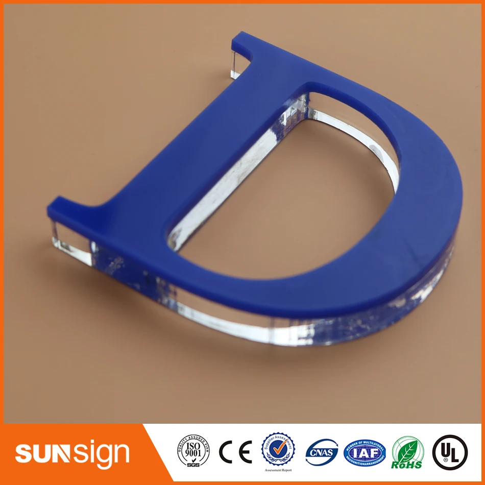 Пластиковая табличка с зелеными буквами из плексигласа для рекламы|letter sign