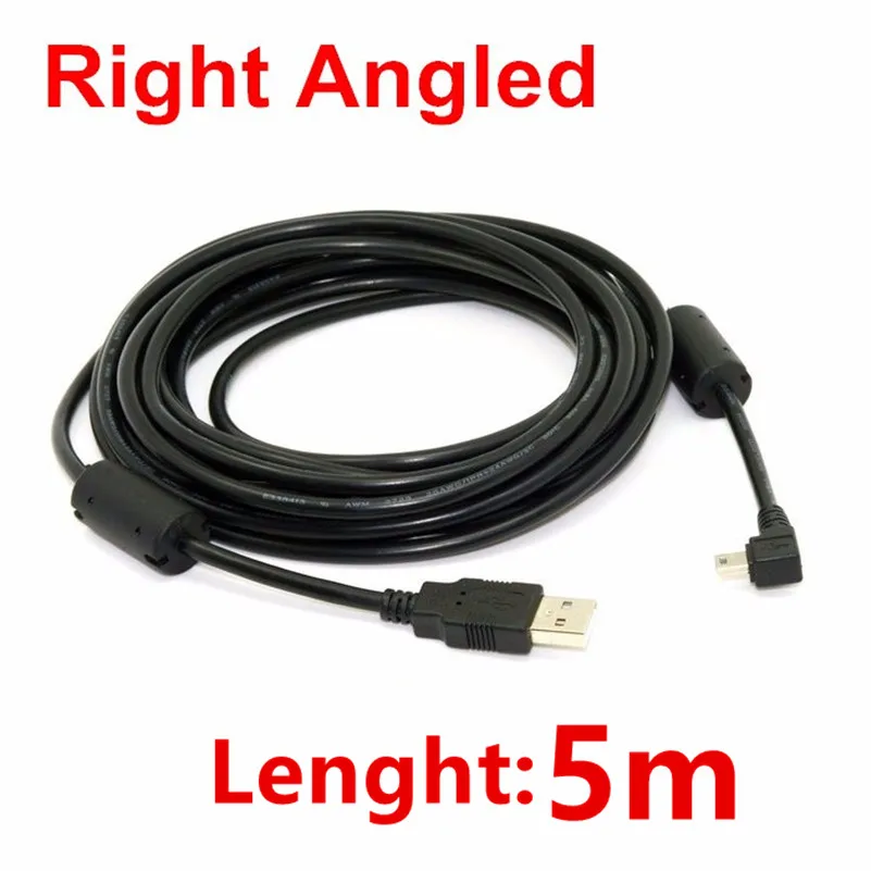 Номер для отслеживания USB 2 0 штекер на мини правый угол 90 градусов кабель камеры MP4