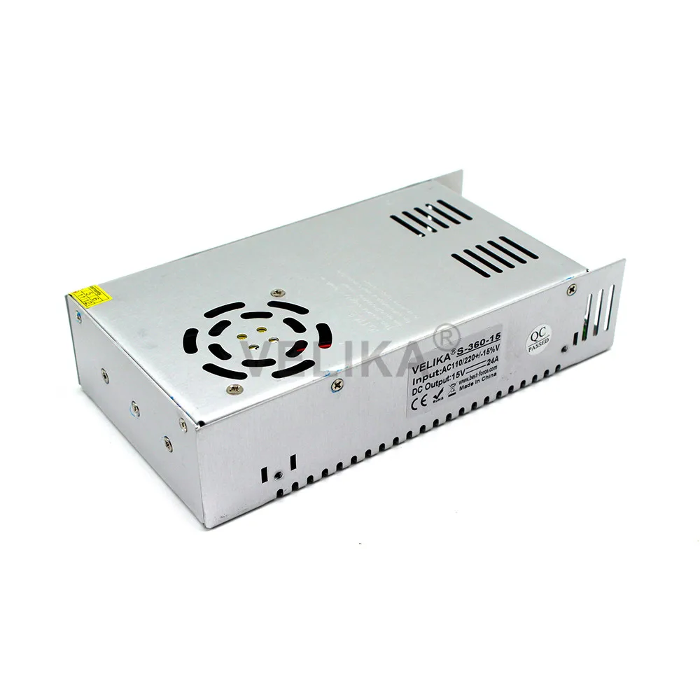 Лучшее качество 15V 24A 360W Драйвер импульсного источника питания для светодиодной