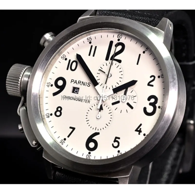 Мужские кварцевые часы с циферблатом и хронографом 50 мм|watch the leather man|watch football factory