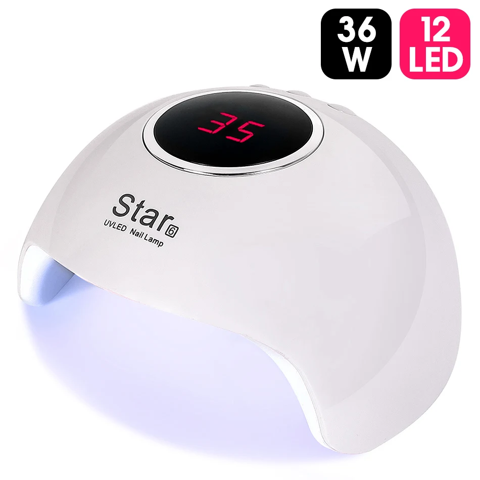 36W (USB)White ROHWXY SUN X5 54 Вт ледяная лампа для ногтей Светодиодный УФ-лампа для маникюра с 4 нижними таймером ЖК-дисплей Сушилка для ногтей для всех гель-лаков - Цвет: 36W (USB)White