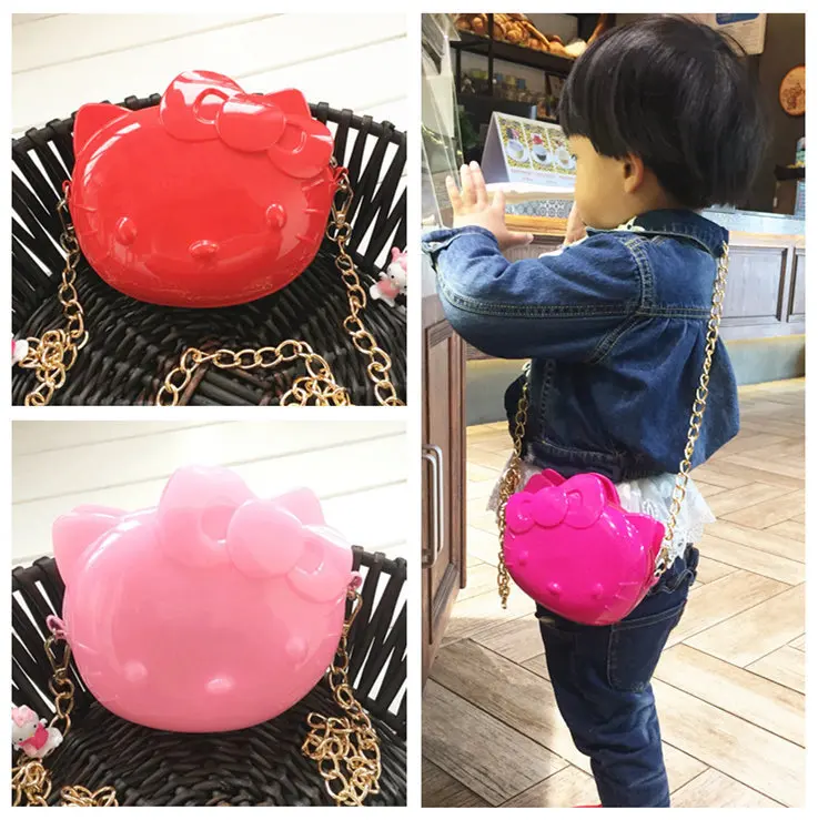 Новинка Hello kitty желеобразная цветная сумка-мессенджер Сумочка Кошелек XW-1059