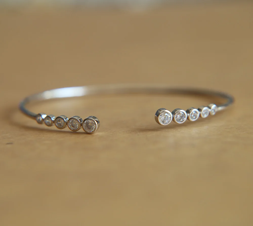 Женские регулируемые браслеты Pulseira Feminina серебристые ювелирные изделия из