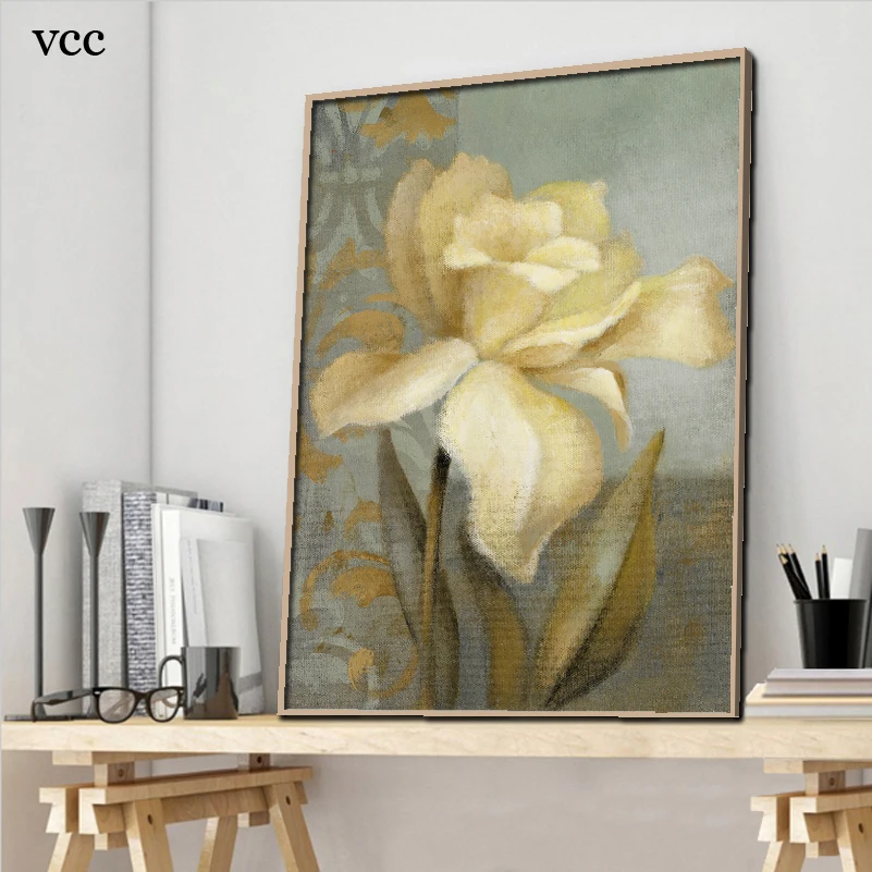 VCC 2 шт./компл. настенная живопись цветок картина Wall Art холст картины настенные