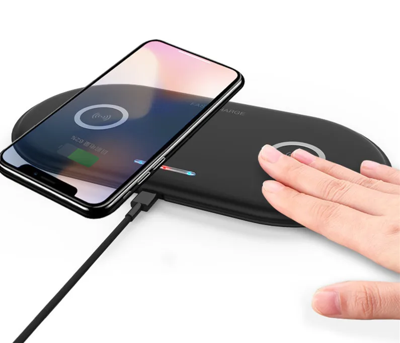 2in1 5 Вт Беспроводной зарядный коврик для iPhone X XR XS samsung Galaxy S9 плюс S8 Примечание 8