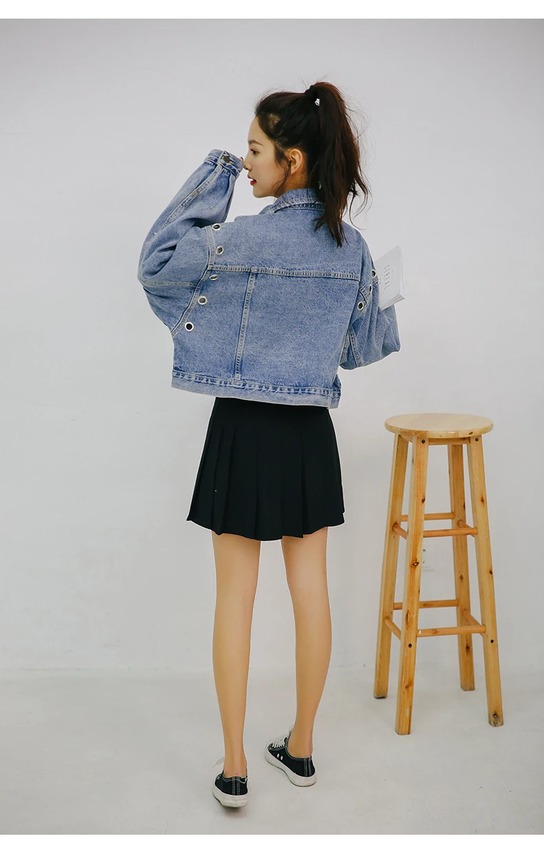 Фото 2018 Women Basic Short Denim Jacket Girls Coat Jackets Ladies Loose Outerwear Harajuku Coats Boyfriend Plus Size Clothes A795 Женская 2018 Women Basic Short Denim Jacket Girls Coat Jackets Ladies Loose Outerwear Harajuku Coats Boyfriend Plus Size Clothes A795 Женская