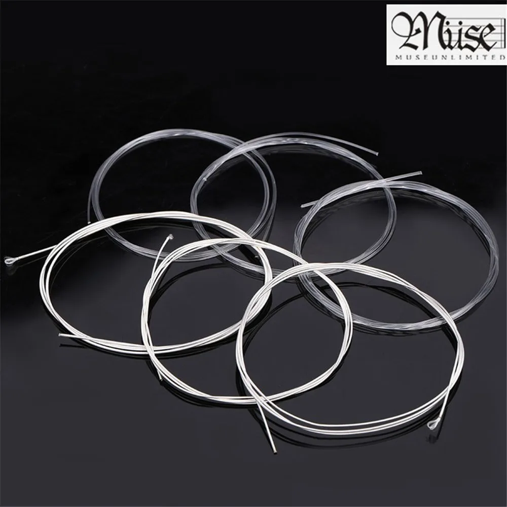 6 шт./компл. SC12 Струны для гитары набор с нейлоновым посеребрением светильник