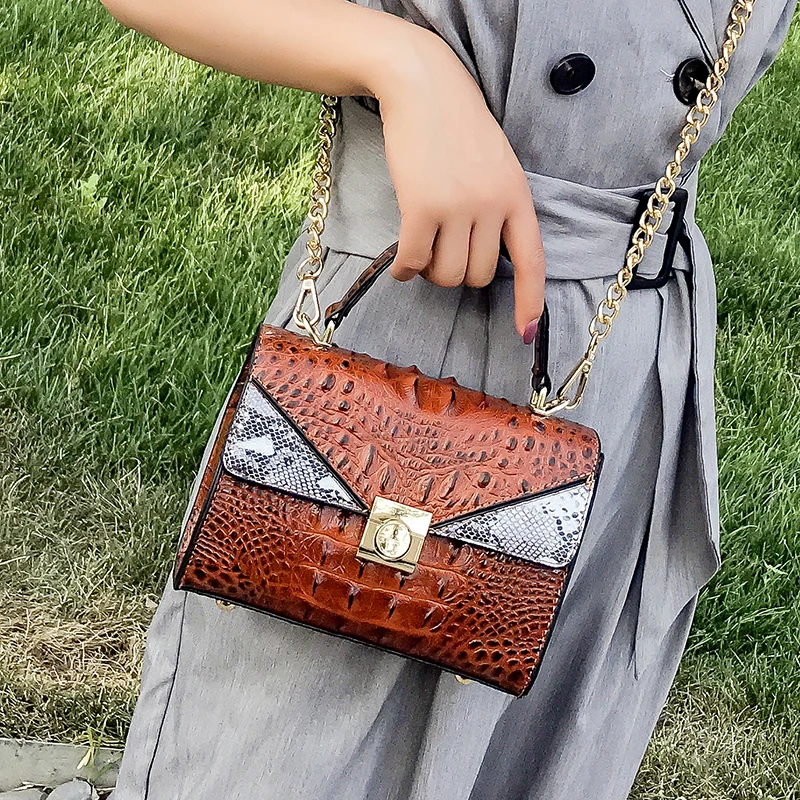 Bolsa Mujer сумки для женщин роскошные сумки черные женские сумки дизайнерские сумки из искусственной кожи крокодила сумка через плечо