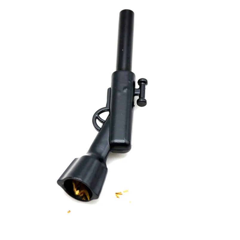 Мини Портативная трубка для курения в виде пистолета 1 шт. камуфляжный черный