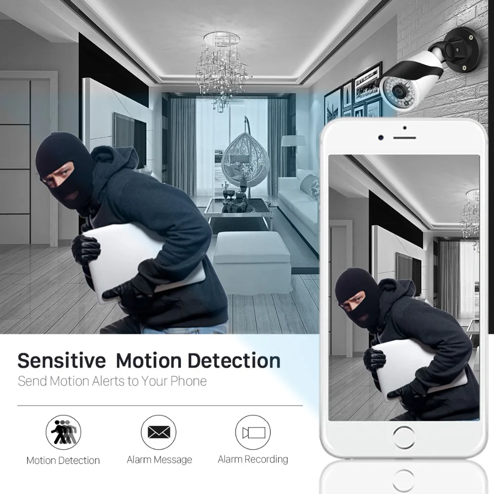 Камера видеонаблюдения BESDER Hi3516E H.265 1080 пикселей водонепроницаемость IP66 IP SONY IMX307