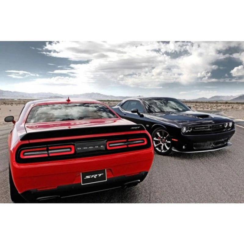 Для Dodge Challenger 2008 2015 Авто ABS пластик Неокрашенный праймер цвет задний багажник