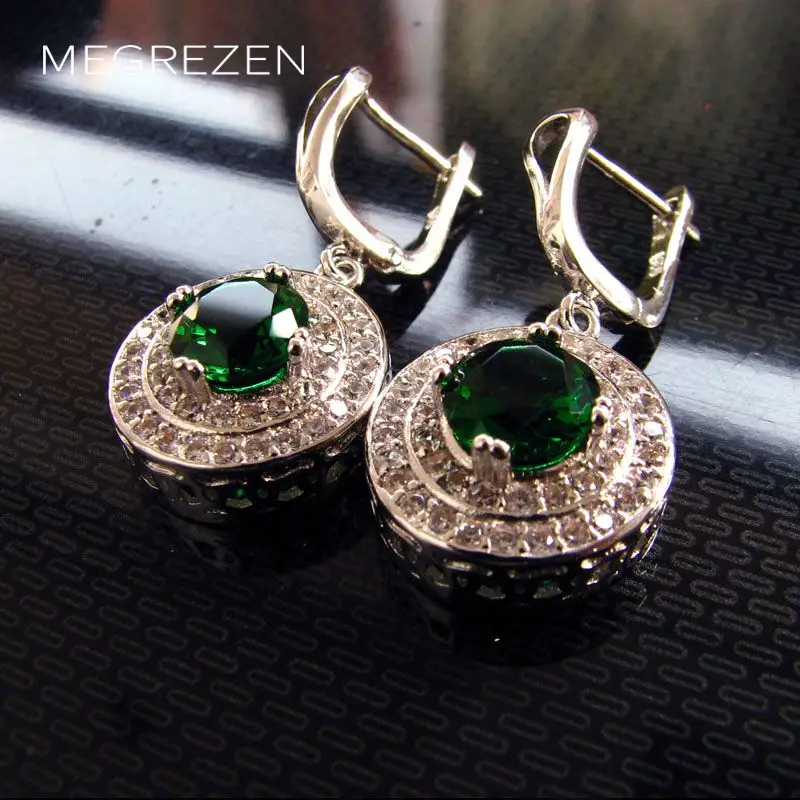 Серьги-подвески с фианитом длинные черным камнем модные ювелирные изделия