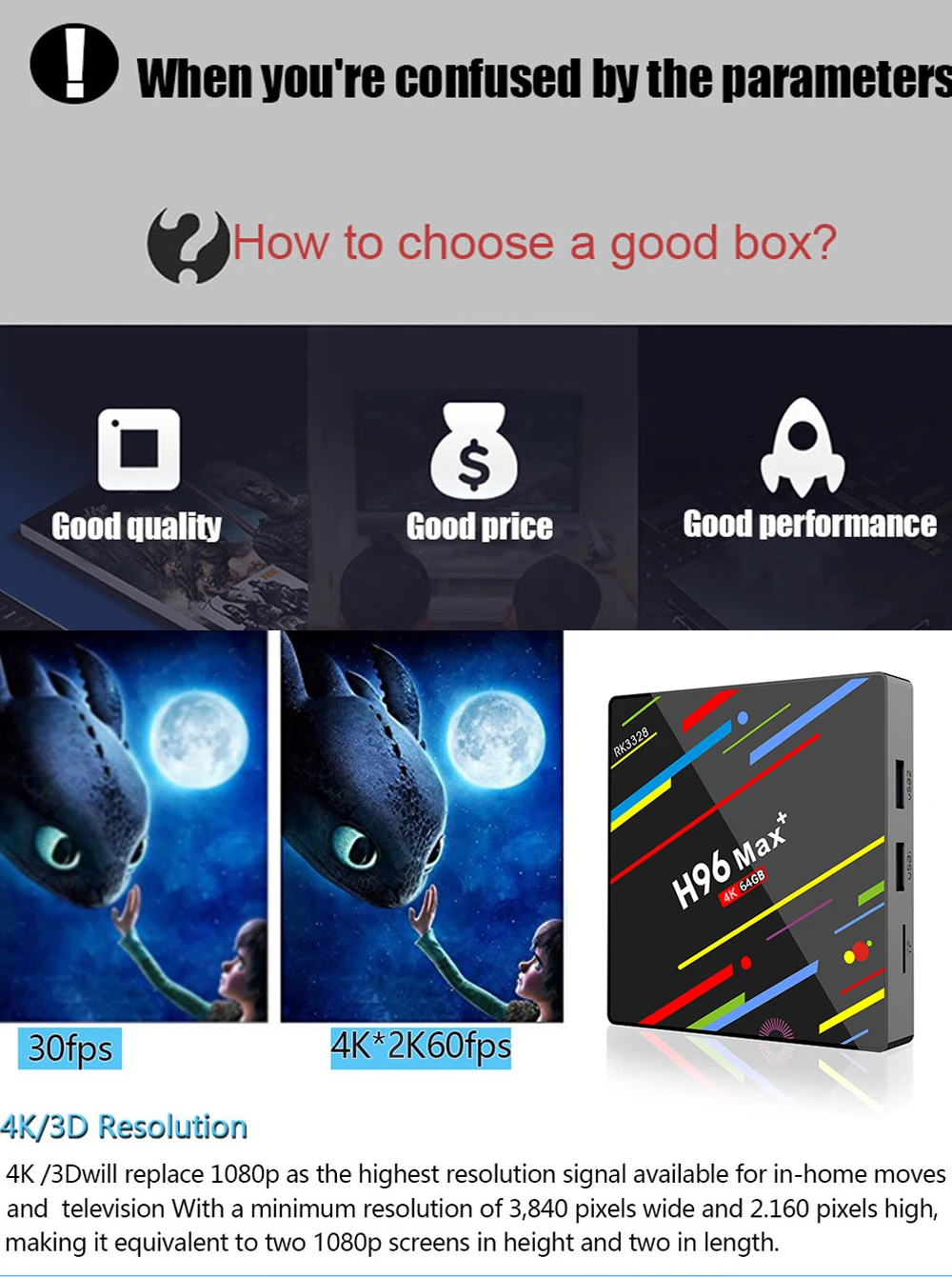 H96 Max Plus tv Box 2,4G/5G Wifi Android 9,0 RK3328 четырехъядерный BT 4,0 Google Play Smart tv USB3.0 H.265 4K Youtube Netflix