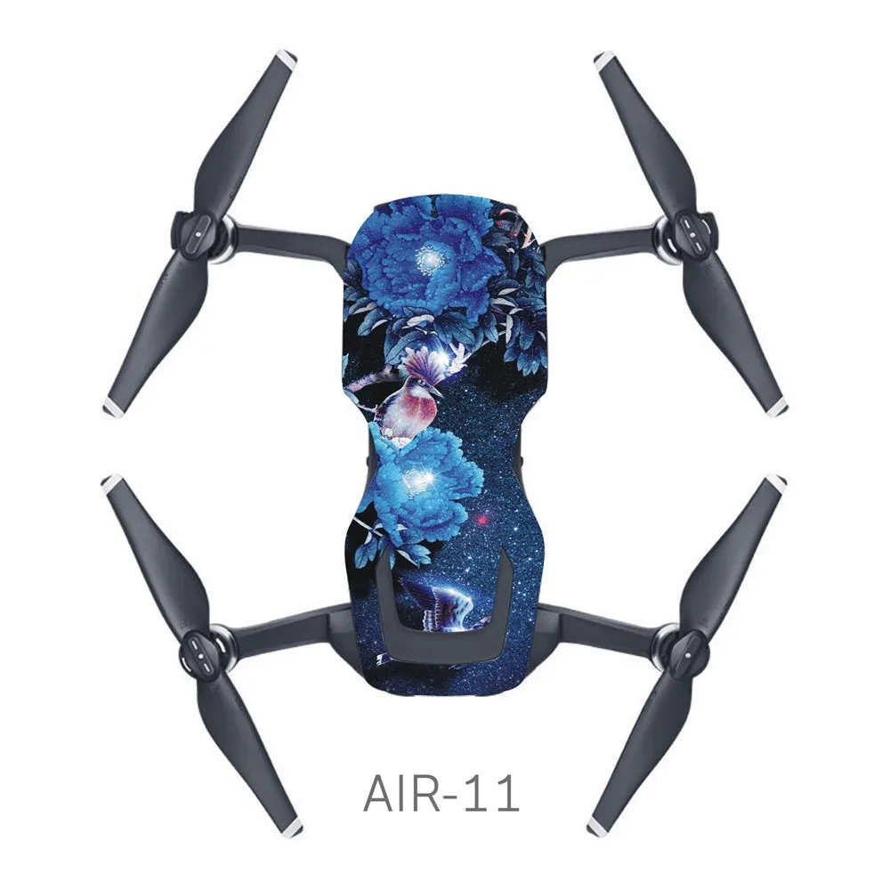 Водонепроницаемый стикер для DJI MAVIC AIR camera наклейки на Дрон цветок корпус Защитная кожа Квадрокоптер аксессуар QIY31