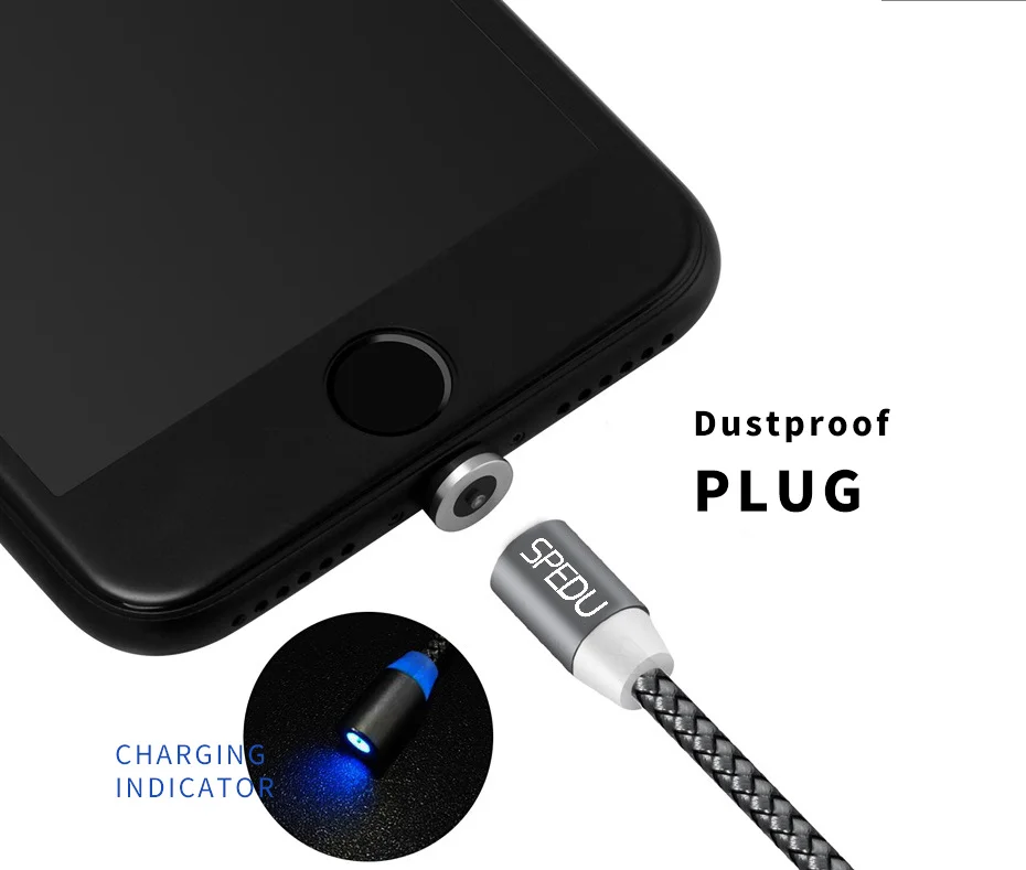 Быстрая зарядка,SPEDU 3in1 магнитная зарядка магнитный кабель USB для IPhone X 7 8 плюс Samsung Galaxy S8 oneplus 5 5t xiaomi huawei p20,беспроводное зарядное устройство беспроводная зарядка
