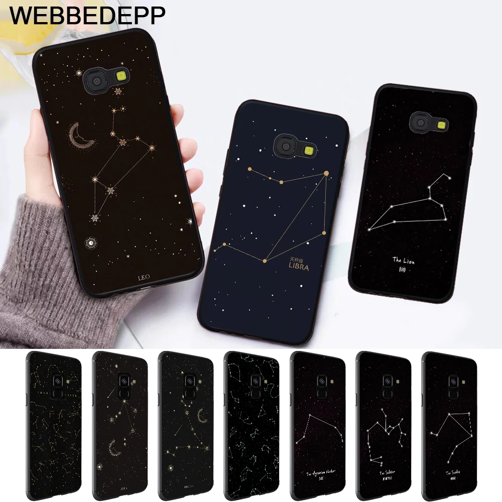 12 Звездный знак Лео весы Скорпион силиконовый чехол для Samsung A3 A5 A10S A30S A50S A6 Plus 2018 A7