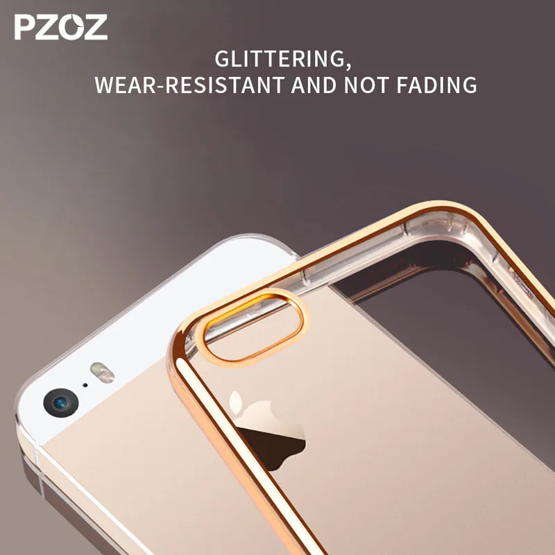 PZOZ For Apple iPhone SE Case Cover Silicon Bumper Housing Funda Cute Silicone Accessories On Phone 5S 5SE Pink |