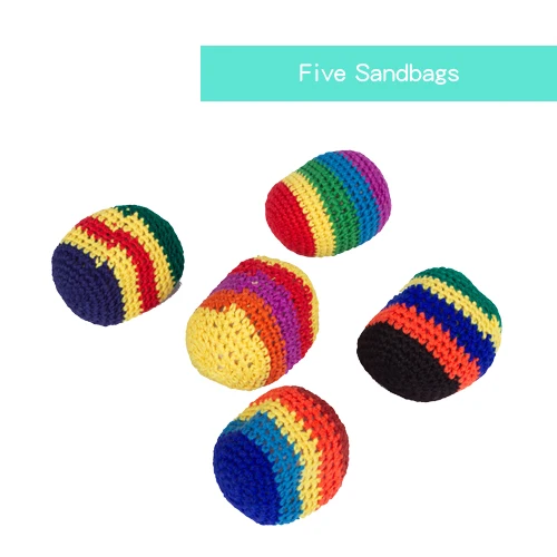 5 sandbags Ruizhi, Детские метательные и ловящие шары, игровые реквизиты, тренировка баланса, уличные спортивные игрушки, мешок с песком, детские игрушки, подарок RZ1046 - Цвет: 5 sandbags