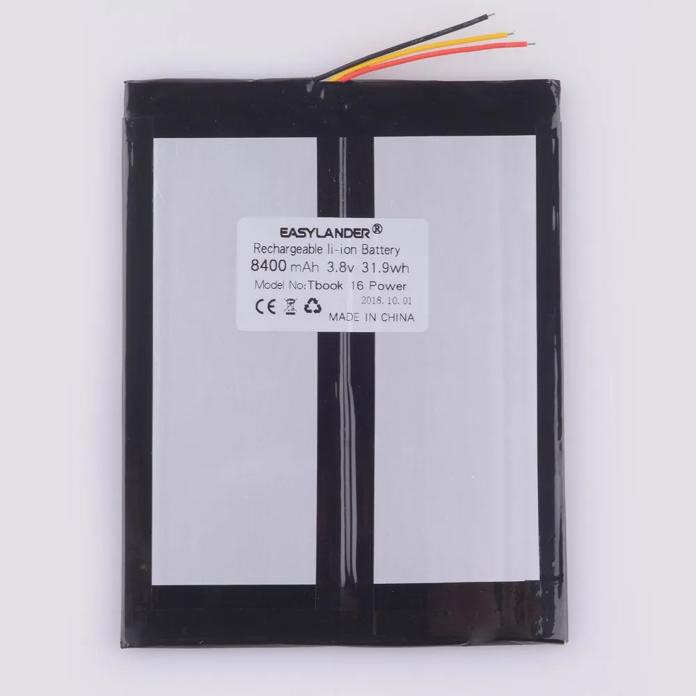 Аккумулятор для TECLAST Tbook 16 power Battery Tablet PC 3 8 V 8400mAh литий-полимерный перезаряжаемый