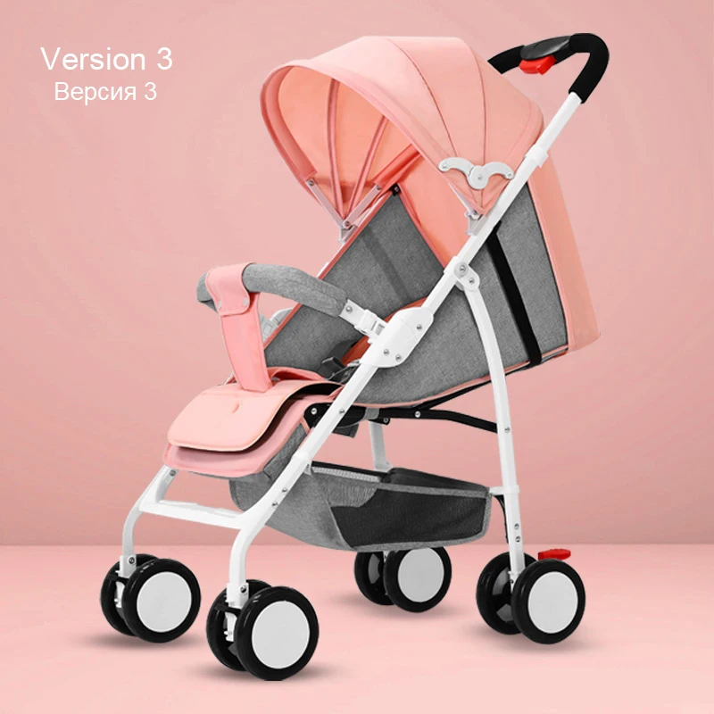 Детская коляска yoyo, коляска passeggino, автомобиль carricoche bebe, можно сложить, легкий, взять самолет, четыре колеса, детская тележка Umb - Цвет: Version3-Pale pink