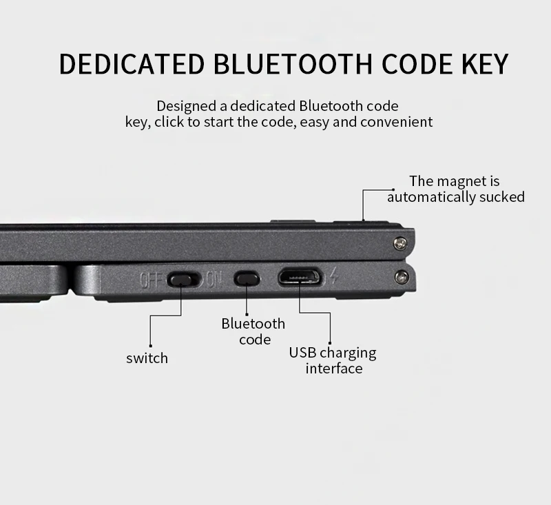 A18 портативная двойная Складная Bluetooth клавиатура BT беспроводная складной тачпад Клавиатура для IOS/Android/Windows ipad планшет