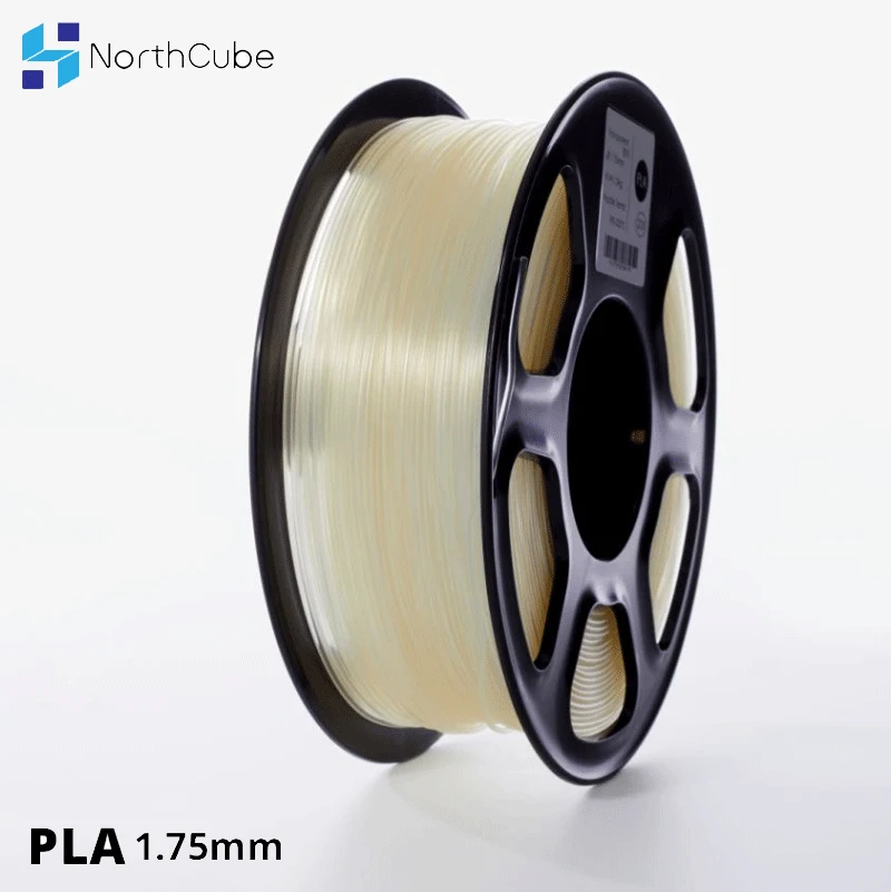 Нить PLA для 3D принтера NORTHCUBE 1 75 мм кг (0 02 фунта) +/ прозрачная|Материалы 3D-печати| |
