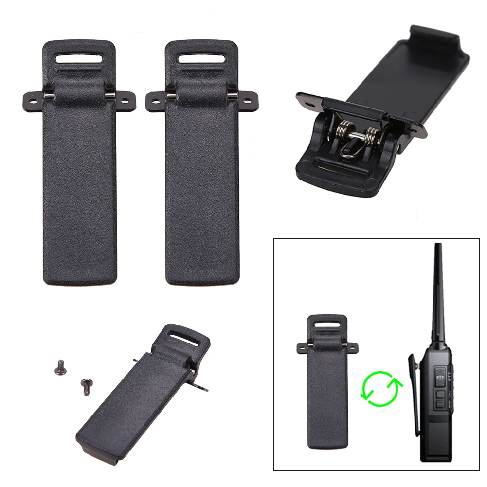 2 шт. Walkie Talkie запасная часть Зажим для ремня Baofeng стороннее радио UV5R Интерком / 5RA 5R +