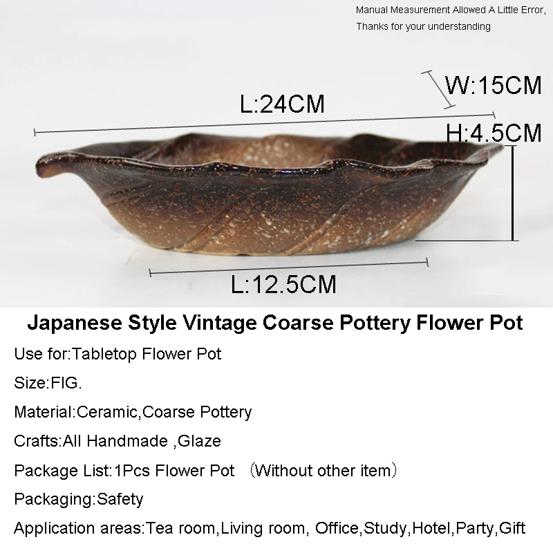 Zen японский стиль Ikebana винтажная грубая керамика цветочный горшок Настольный