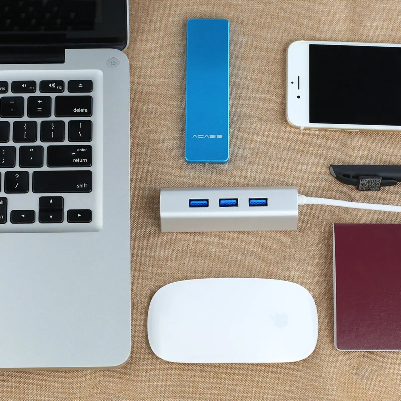 20 см 200 длинная линия USB3.0 Acasis Алюминий Супер скорость 5 Гбит/с USB концентратор