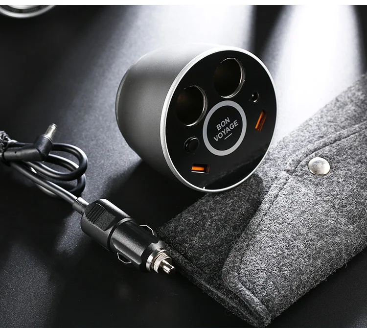 Llano двойное USB Автомобильное зарядное устройство Qualcomm Quick Charge 3,0 Автомобильное зарядное устройство с светодиодный цифровым дисплеем для iPhone samsung iPad - Тип штекера: Universial
