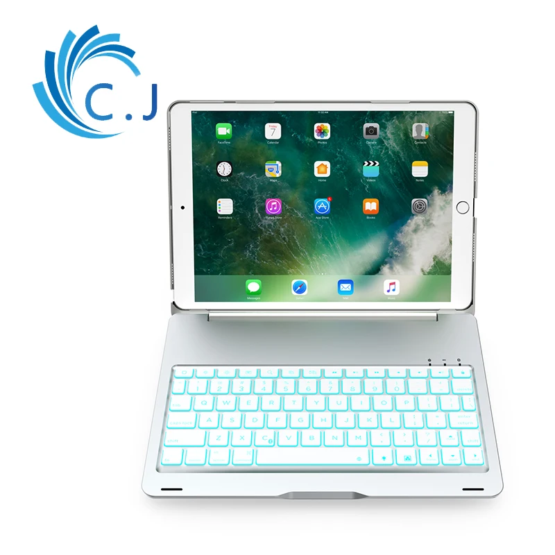 Чехол для iPad Pro 10 5 дюймов из искусственной кожи + Алюминиевый книжка с Bluetooth