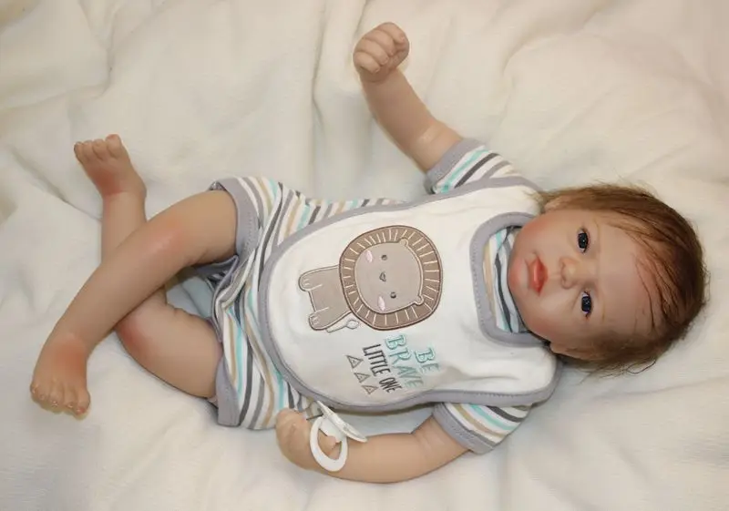 Открытые глаза Bebe живой Reborn bonecas тщательная ручная работа Реалистичная кукла реборн для девочек мягкий силиконовый с соской подарок ребенку