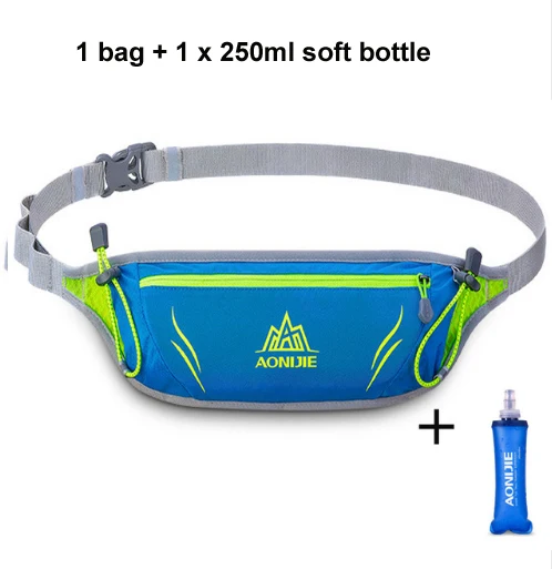 blue and bottle Новинка, AONIJIE, полиэстер, для улицы, поясная сумка, унисекс, Спортивная, водонепроницаемая, поясная сумка, сумка для бега, для пешего туризма, бега, велоспорта - Цвет: blue and bottle
